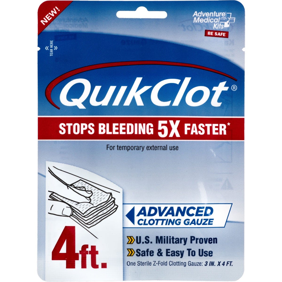 5.11 Tactical - AMK Quikclot Gauze 3" x 4'