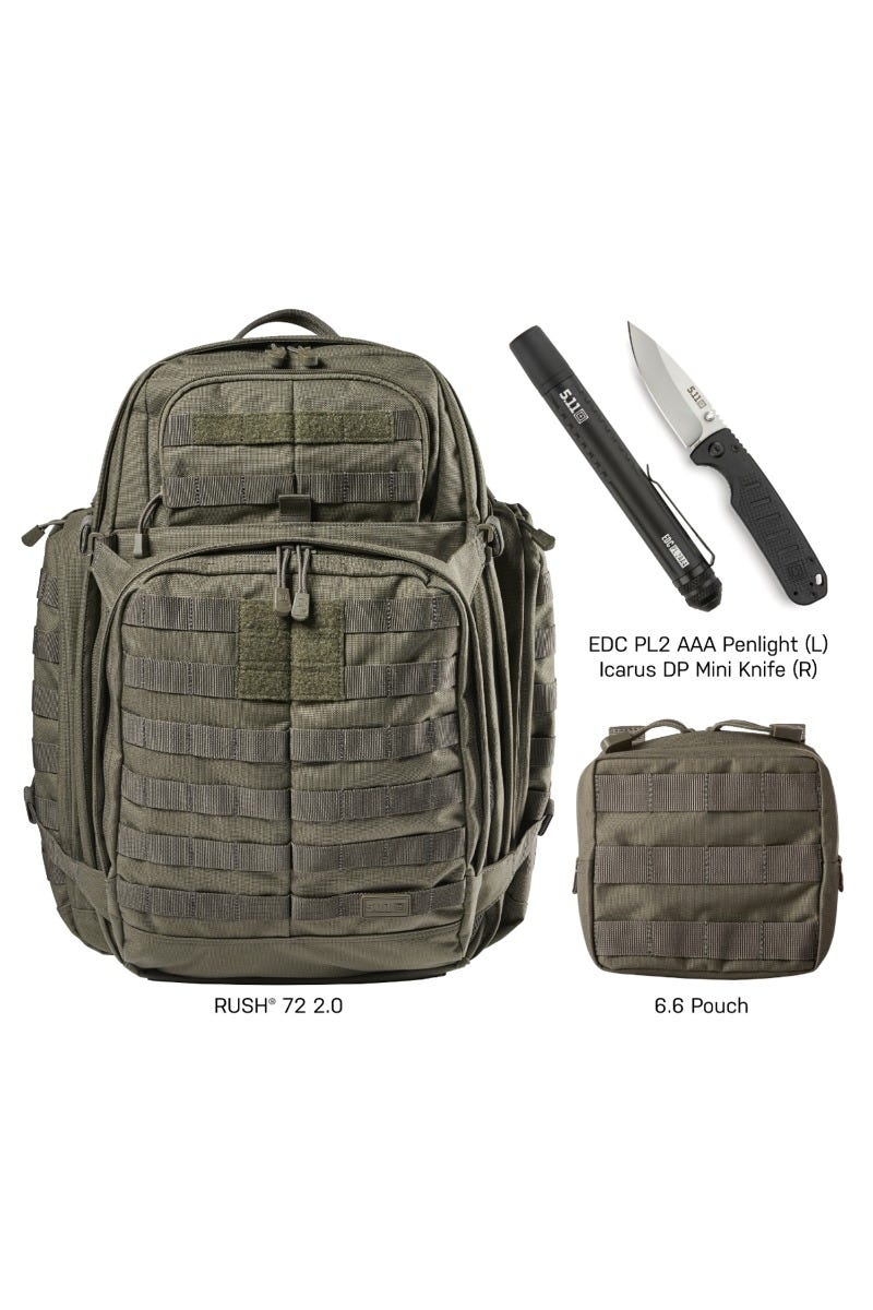 5.11 Tactical - RUSH® 72 2.0 Survival Starter Bundle