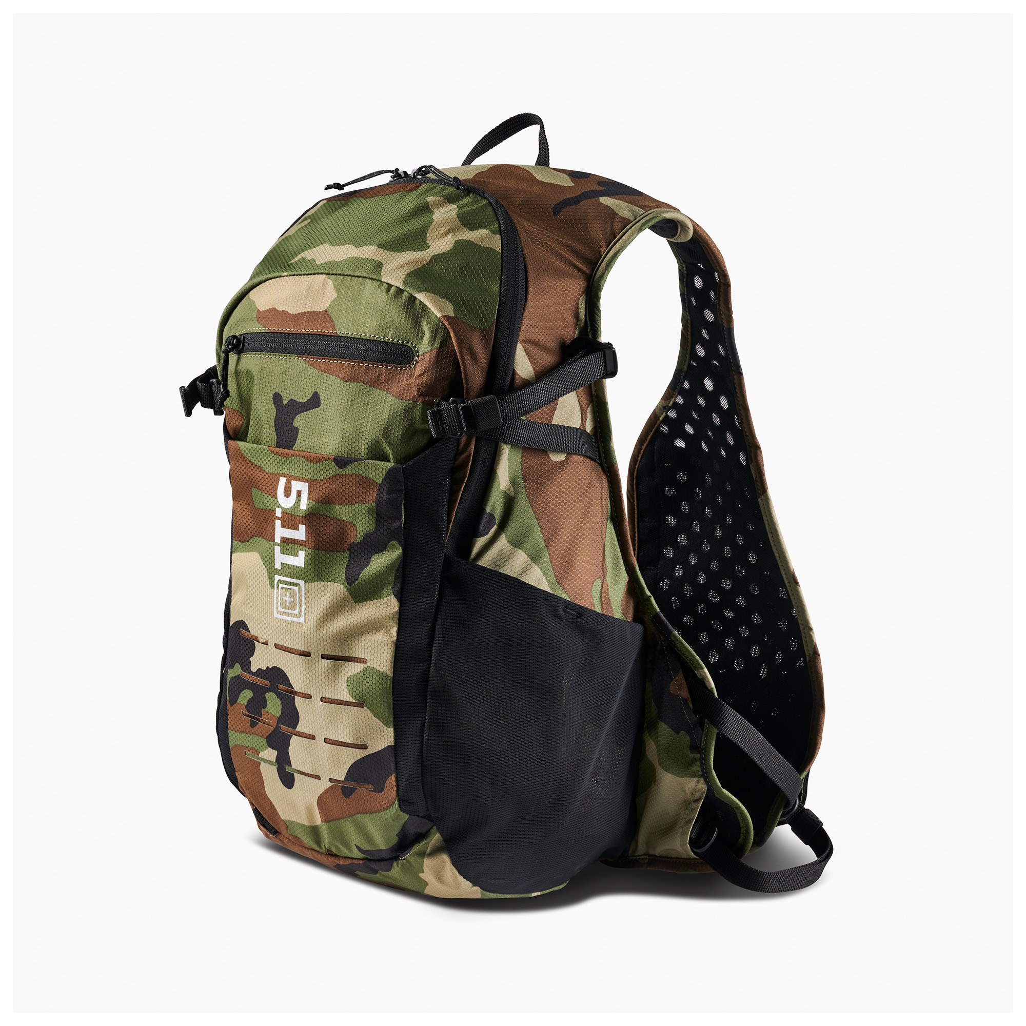 STW Woodland Camo Bici Sedile Borsa 84 Pollici Cubici | Cordura Nylon Impermeabile | Ghiaia MTB