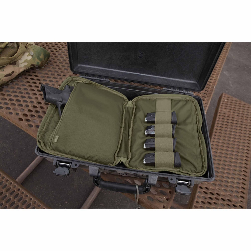 Elite Survival Systems Standard Pistol Soft Case – Black, Padded Interior, Magazine Pocket, 5 Sizes Available