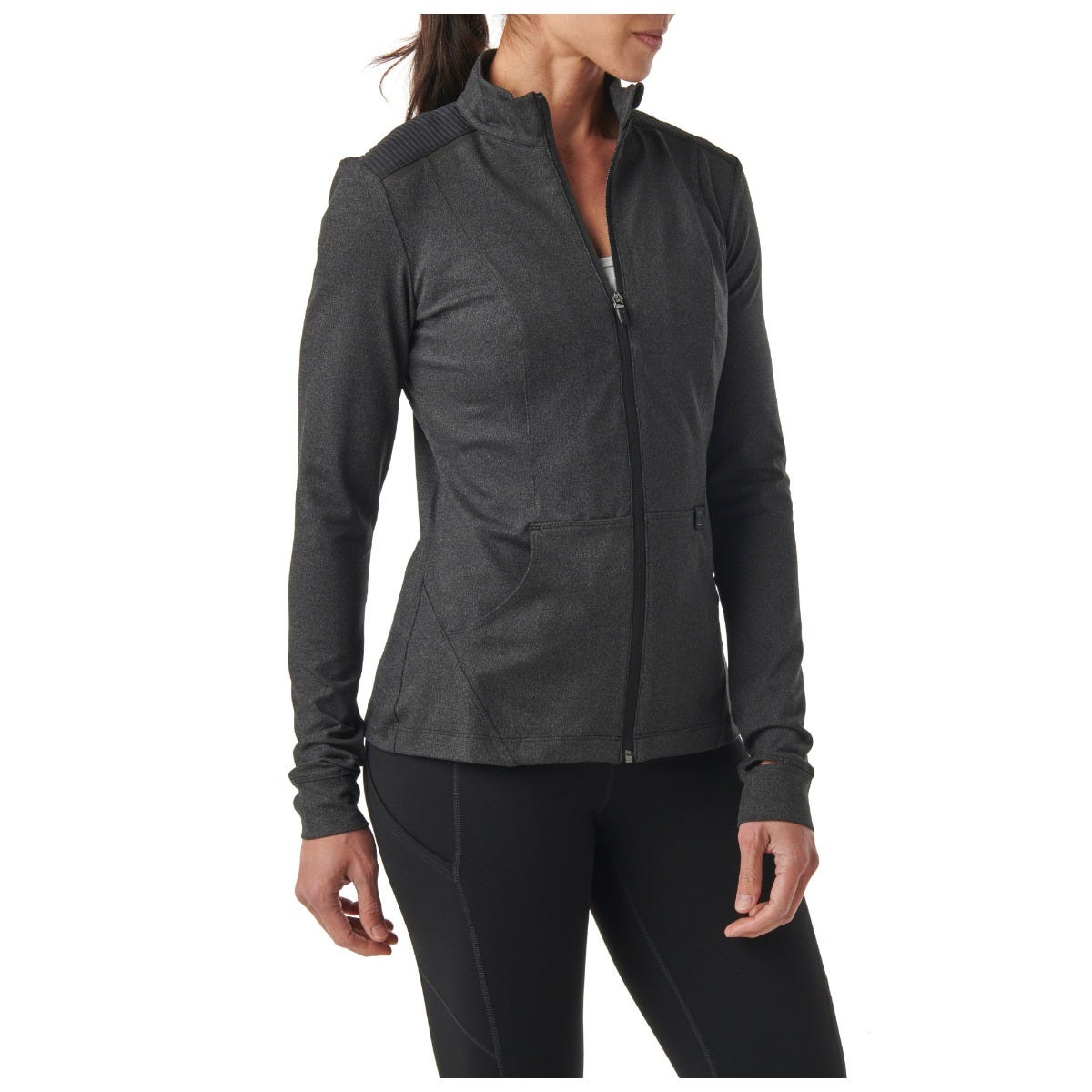 

5.11 Tactical Women's Tessa Full Zip (Black Heather), Size L