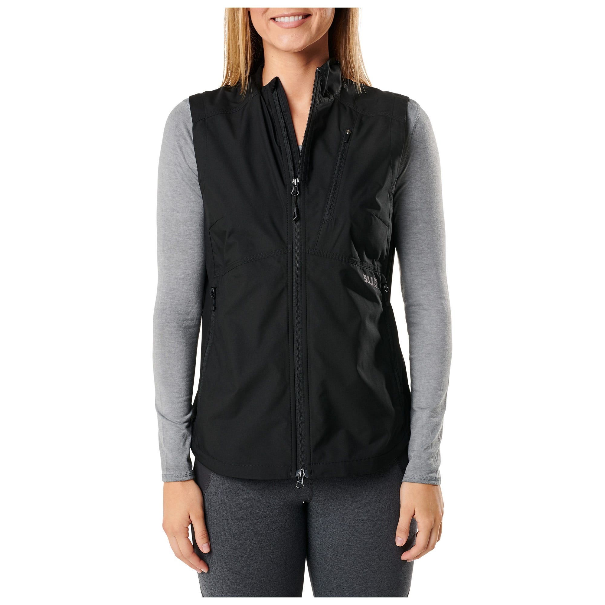 PESION Women's Packable Military Utility Vest - Waterproof Windbreaker Cargo Vest With Hood