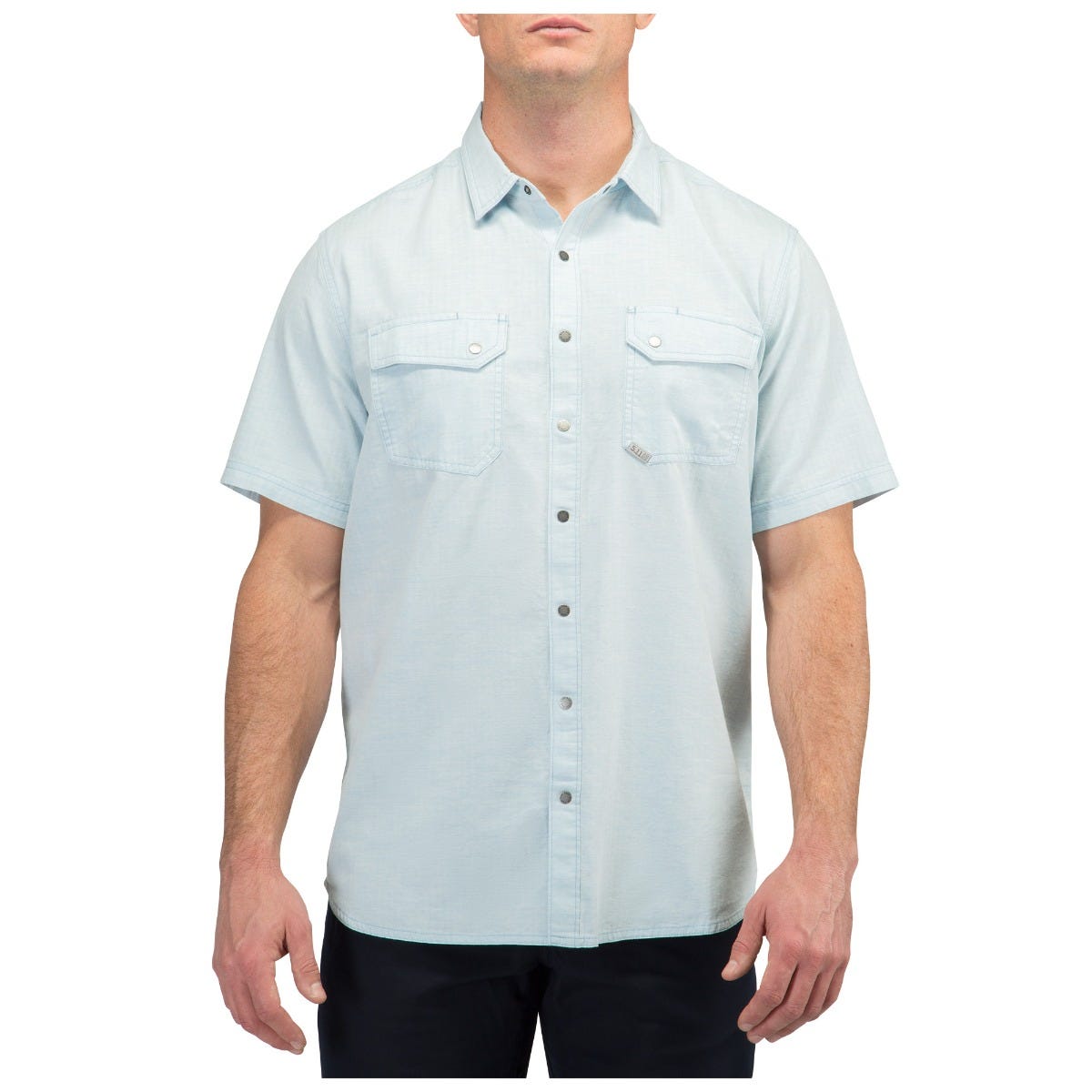 Herringbone Short Sleeve Shirt: Comfort & Style