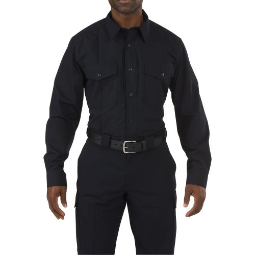 Style 72197 Poly-Cotton Fabric 5.11 Tactical Men's Rapid PDU Long Sleeve Work Uniform Casual Shirt 