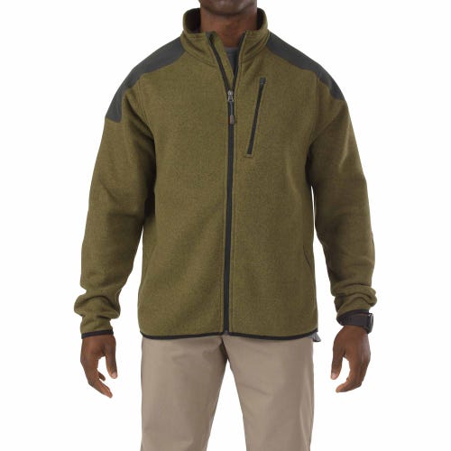 Style 72441 Fade and Shrink Resistant 5.11 Tactical Mens Long Sleeve Utility Job Shirt No Roll Collar Chest Pockets