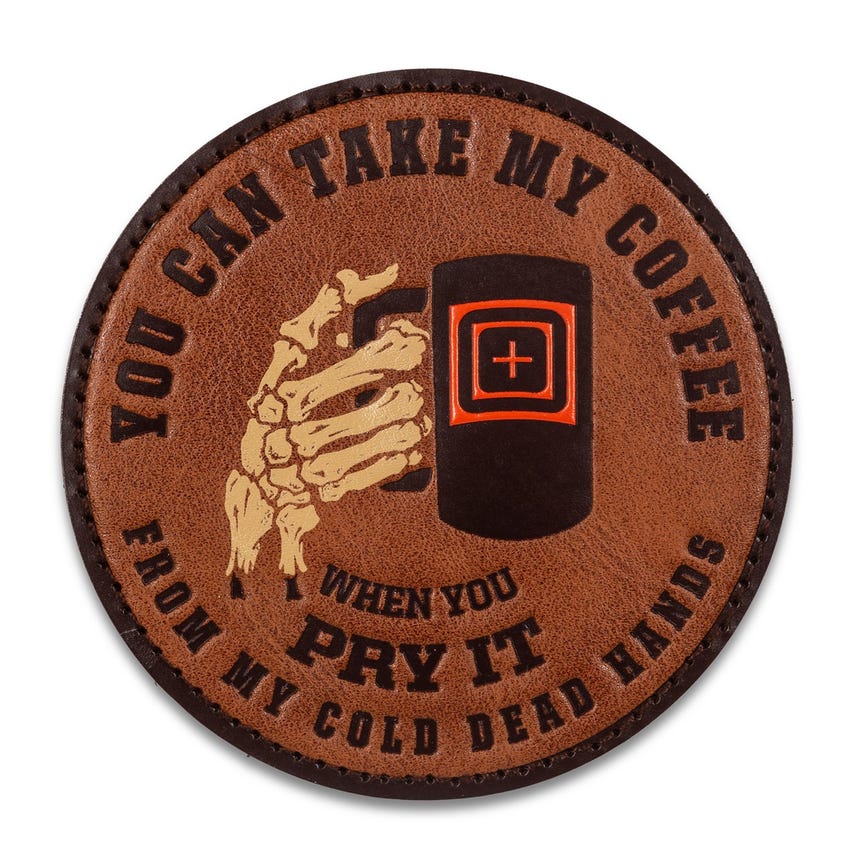 CDH Coffee Leather Patch - Customize Your Gear