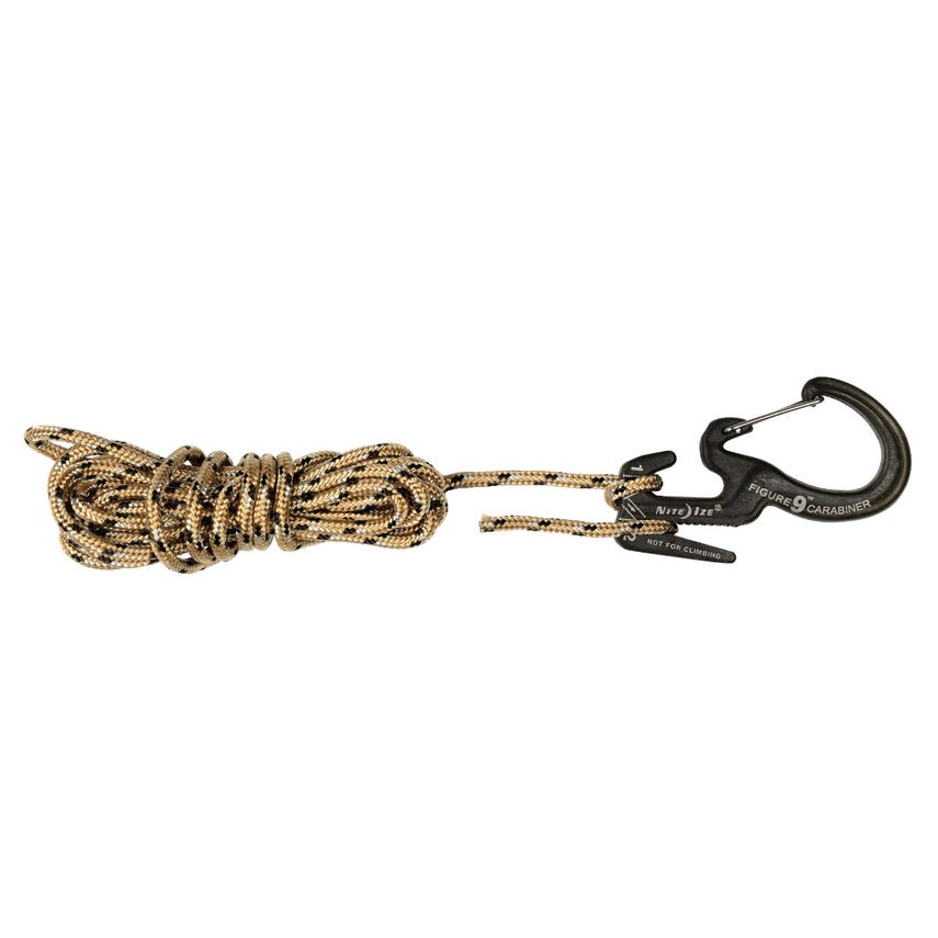 Nite Ize® Figure 9® Carabiner Rope Tightener - Small - 2 Pack With Rope - Black By Nite Ize®