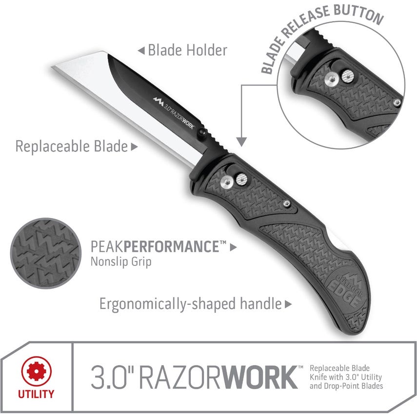 Outdoor Edge® 3.0" Razorwork by Outdoor Edge®