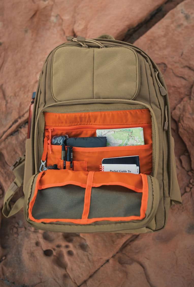 Open pocket of a RUSH Shadow Backpack