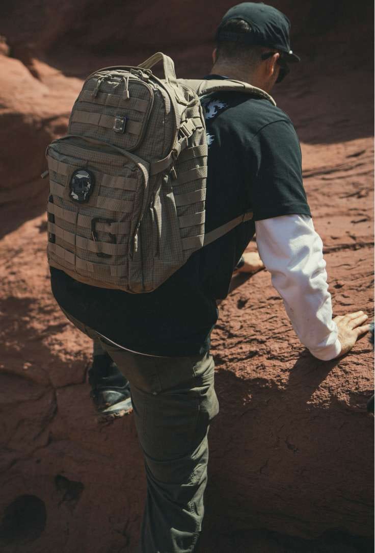 Rush bag at dusk