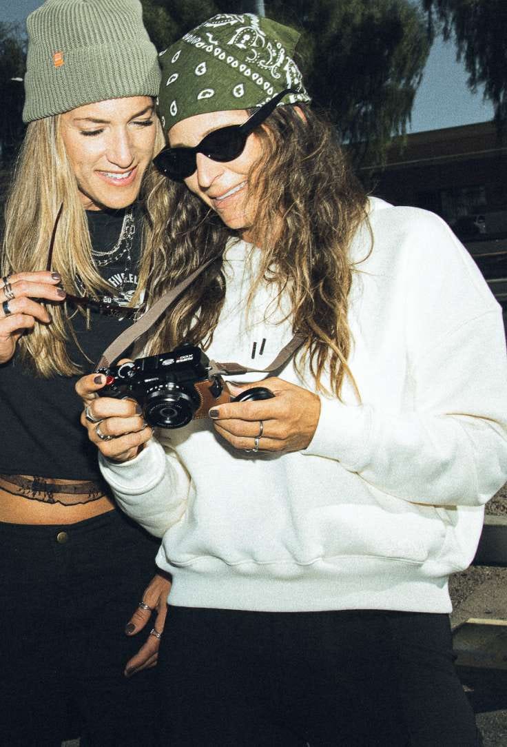 Women in hoodies
