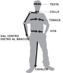 Grafico taglie per le magliette da uomo