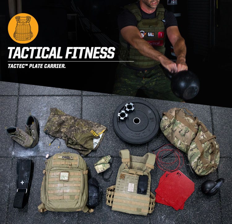 TACTICAL FITNESS - TACTEC™ PLATE CARRIER. IN THE FIELD OR AT THE GYM.