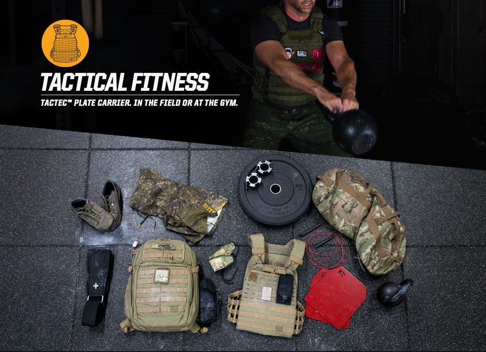 TACTICAL FITNESS - TACTEC™ PLATE CARRIER. IN THE FIELD OR AT THE GYM.